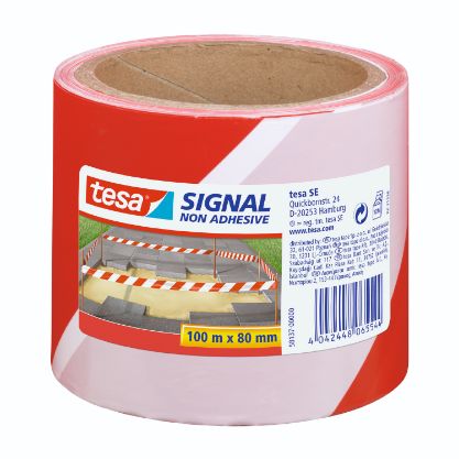 Vis detaljer for SPERREBÅND RØD/HVIT 100M X 80MM 42841063