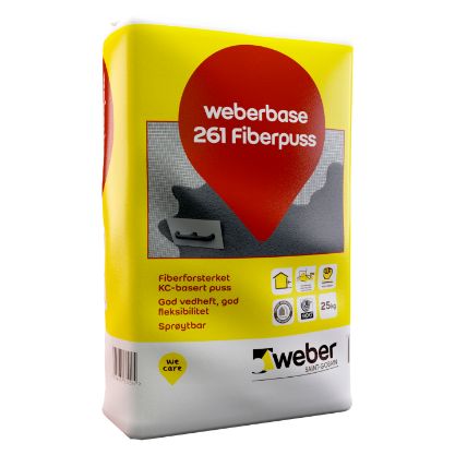 Vis detaljer for WEBER BASE 261 FIBERPUSS 25KG NO 48390436
