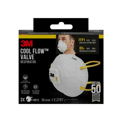Vis detaljer for STØVMASKE 8812 C3 FFP1 M/VENTIL 53492513