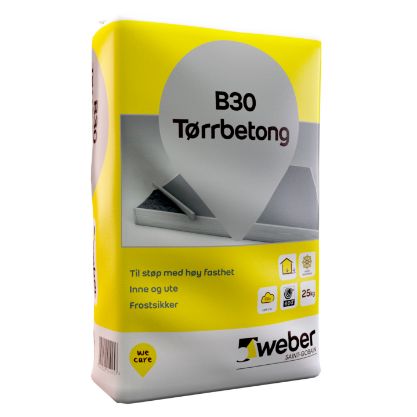 Vis detaljer for WEBER B30 TØRRBETONG 25KG S 55244185