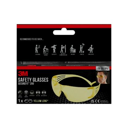 Vis detaljer for VERNEBRILLE SECUREFIT 200YC3 GUL 60045372