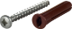Vis detaljer for PLUGG BRUN 8X40MM MED SKRUE -8 60124248